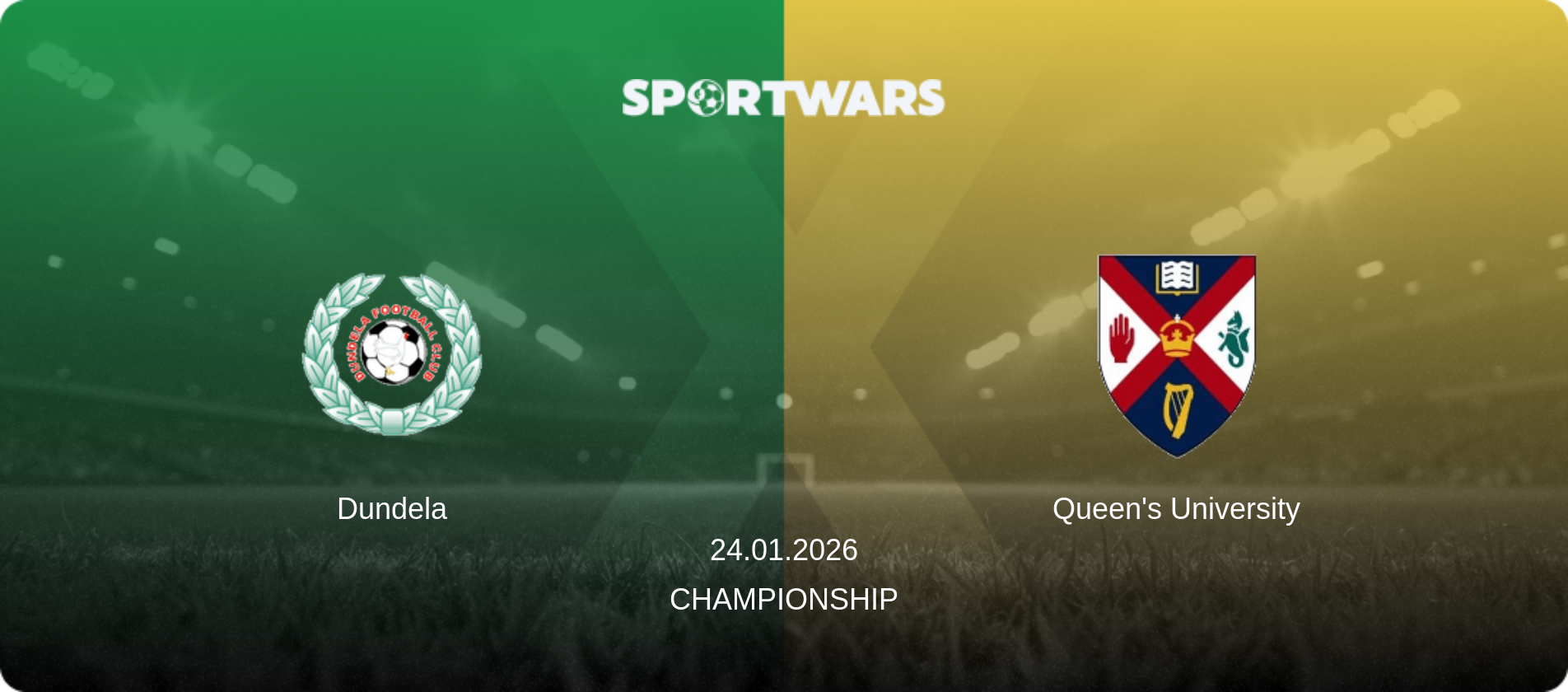 Dundela — Queen's University, 24.01.2026 — Championship (match preview)