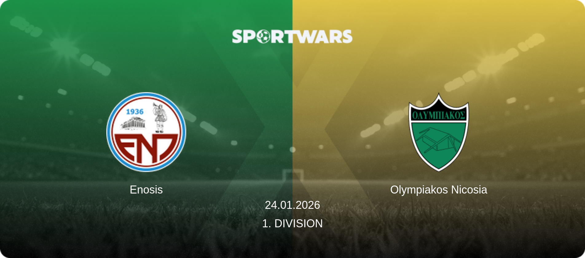 Enosis — Olympiakos Nicosia, 24.01.2026 — 1. Division (match preview)