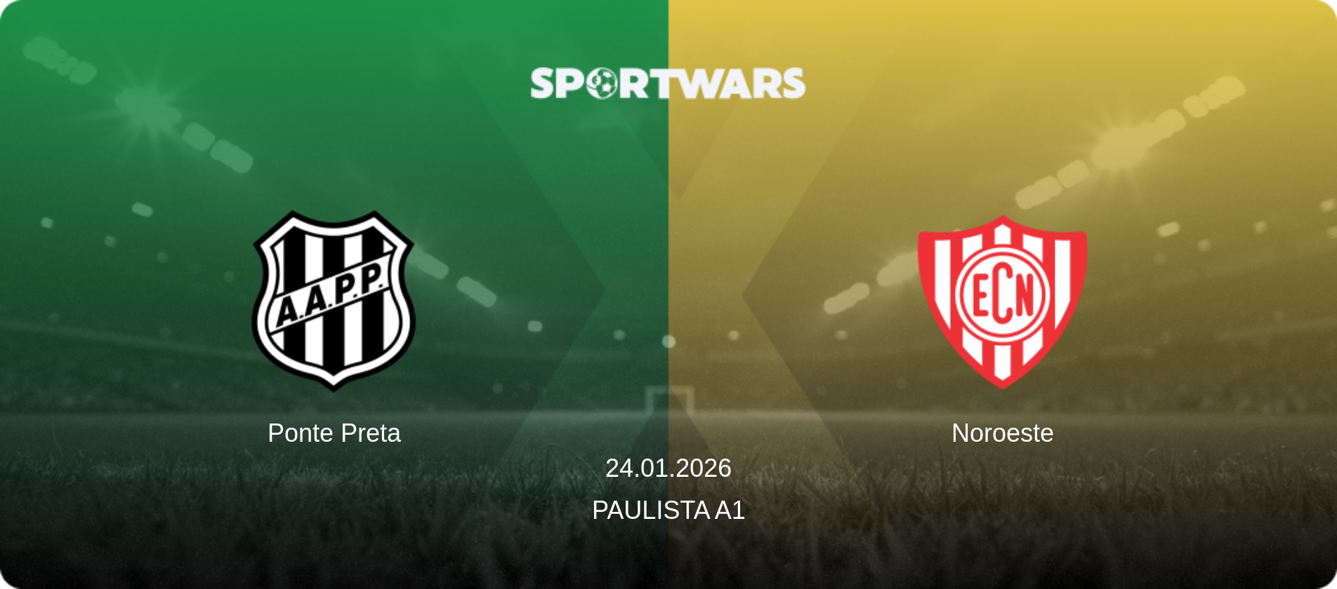 Ponte Preta — Noroeste, 24.01.2026 — Paulista A1 (match preview)