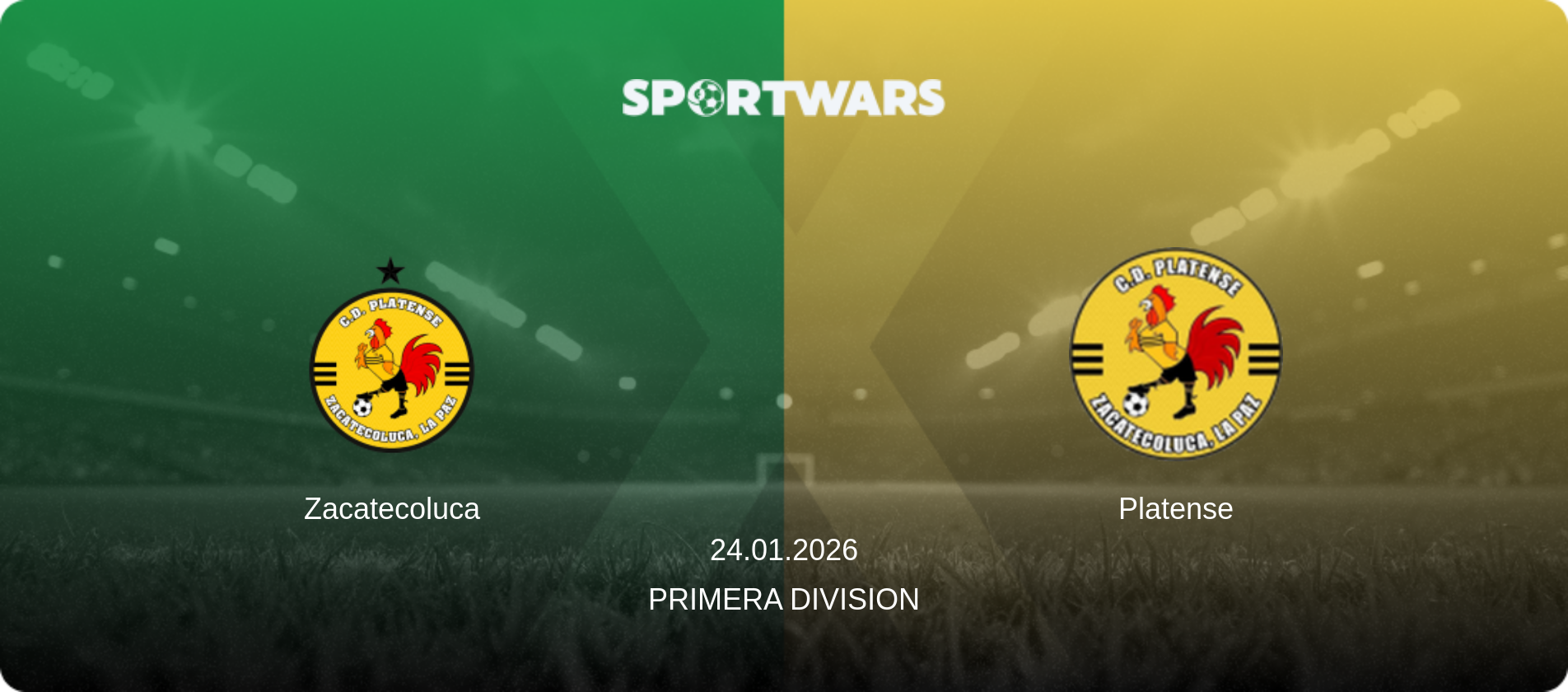 Zacatecoluca — Platense, 24.01.2026 — Primera Division (match preview)