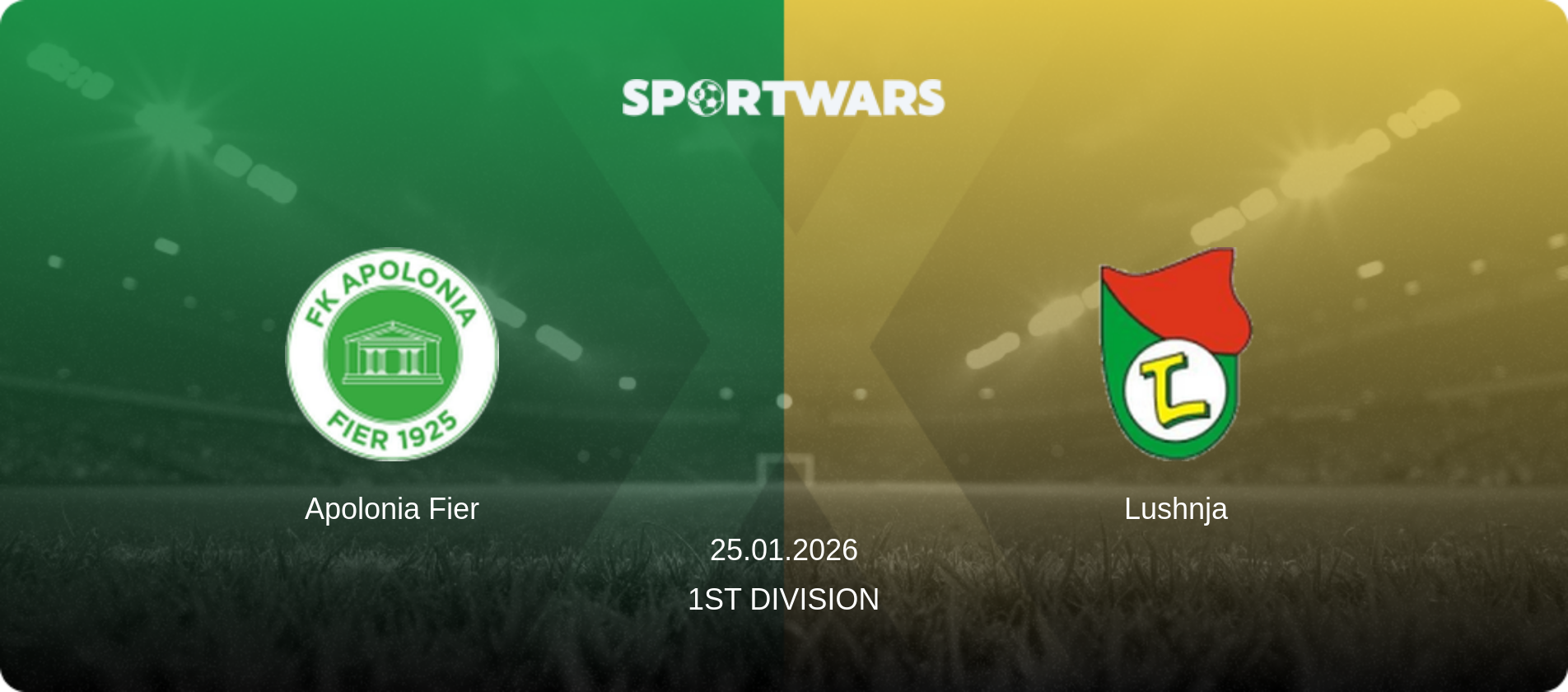 Apolonia Fier — Lushnja, 25.01.2026 — 1st Division (match preview)