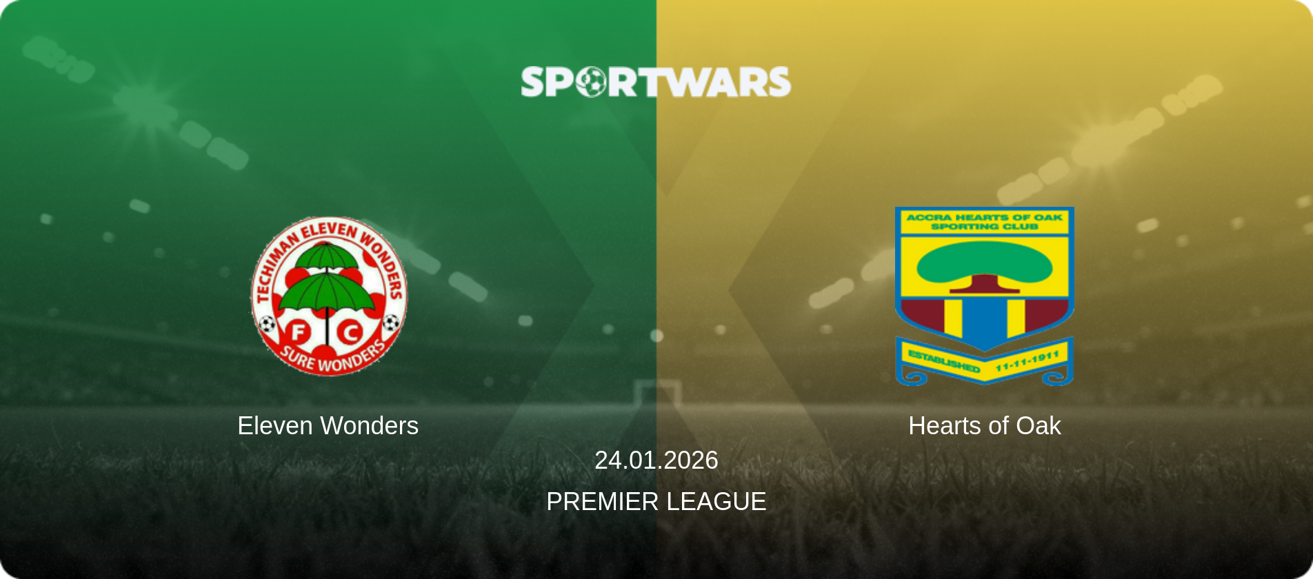 Eleven Wonders — Hearts of Oak, 24.01.2026 — Premier League (match preview)
