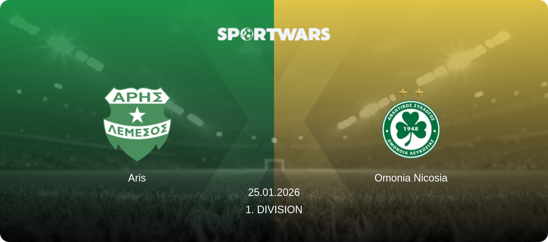 Aris — Omonia Nicosia, 25.01.2026 — 1. Division (match preview)