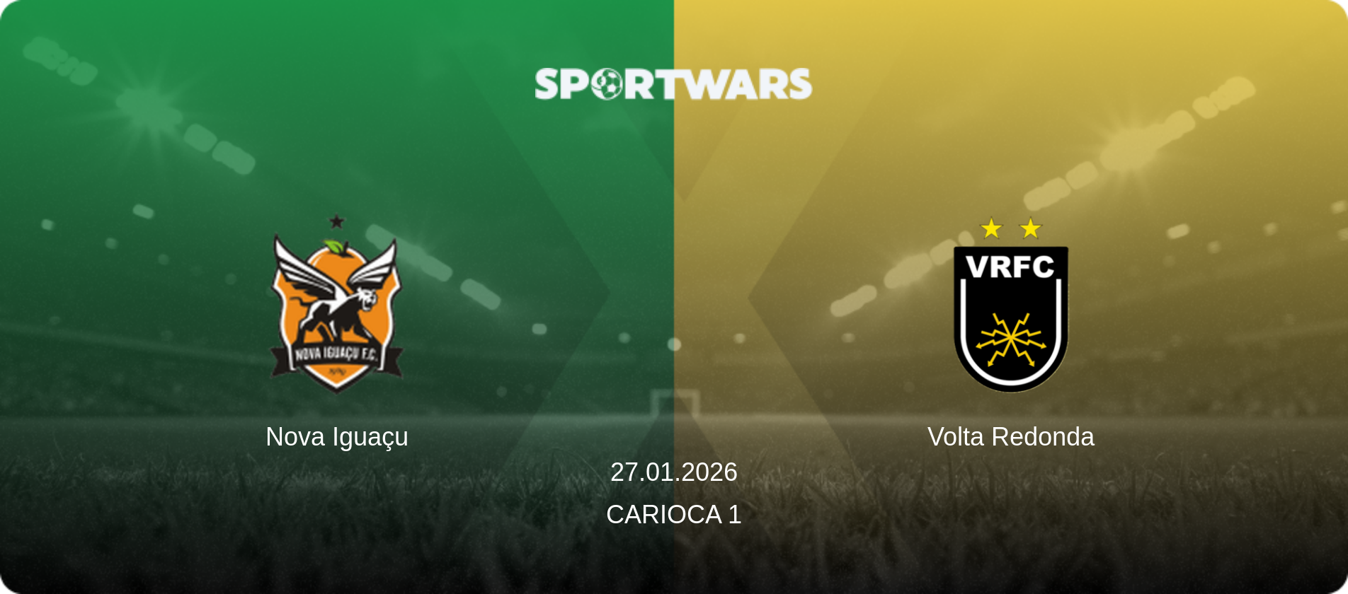Nova Iguaçu — Volta Redonda, 27.01.2026 — Carioca 1 (match preview)