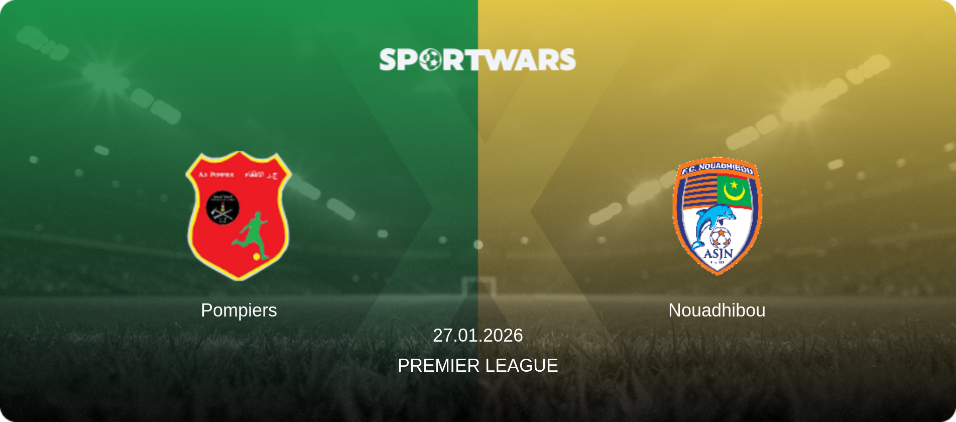 Pompiers — Nouadhibou, 27.01.2026 — Premier League (match preview)