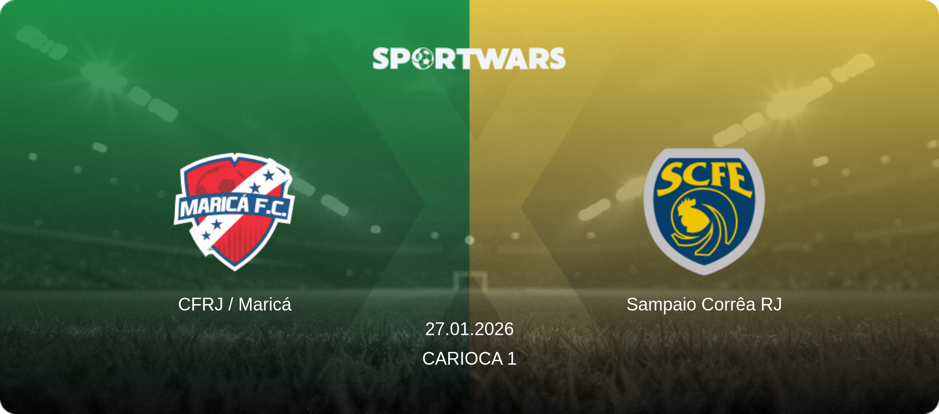 CFRJ / Maricá — Sampaio Corrêa RJ, 27.01.2026 — Carioca 1 (match preview)