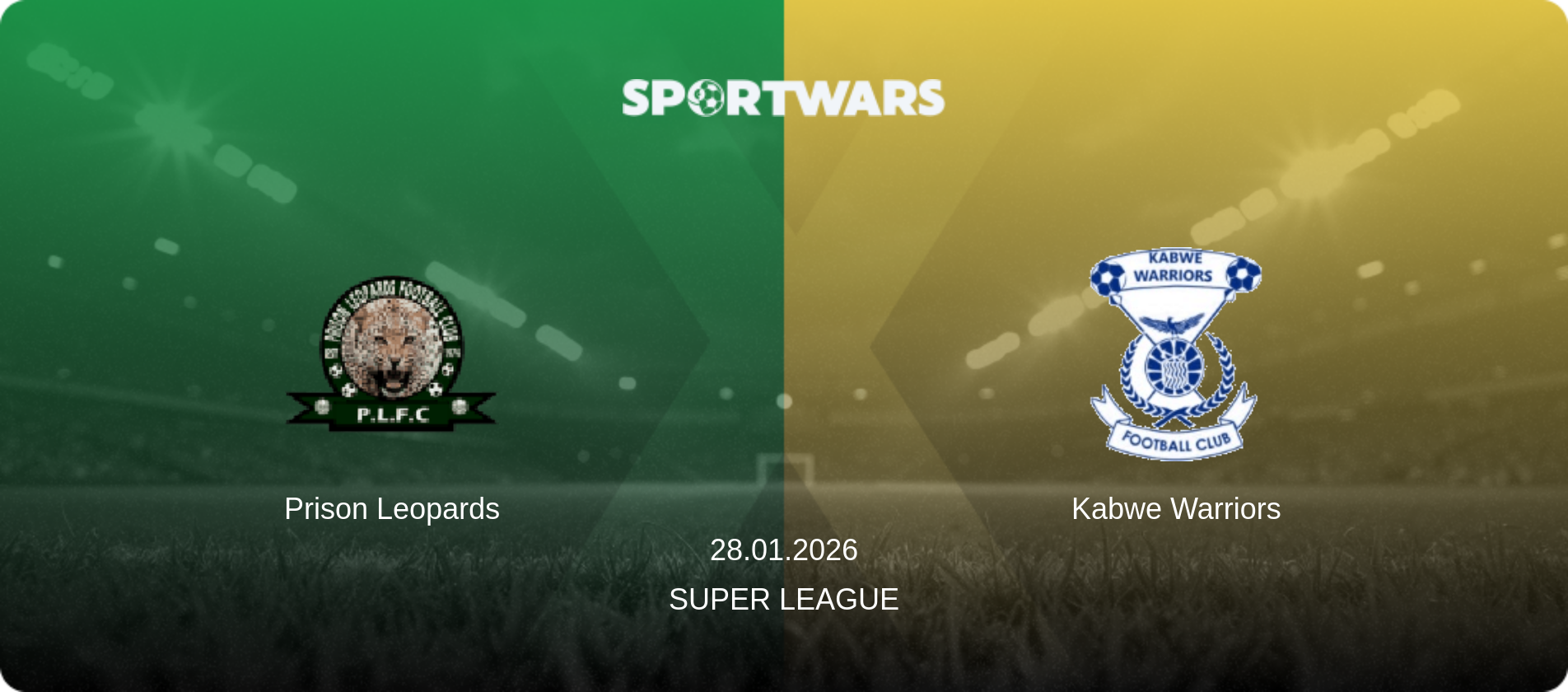 Prison Leopards — Kabwe Warriors, 28.01.2026 — Super League (match preview)