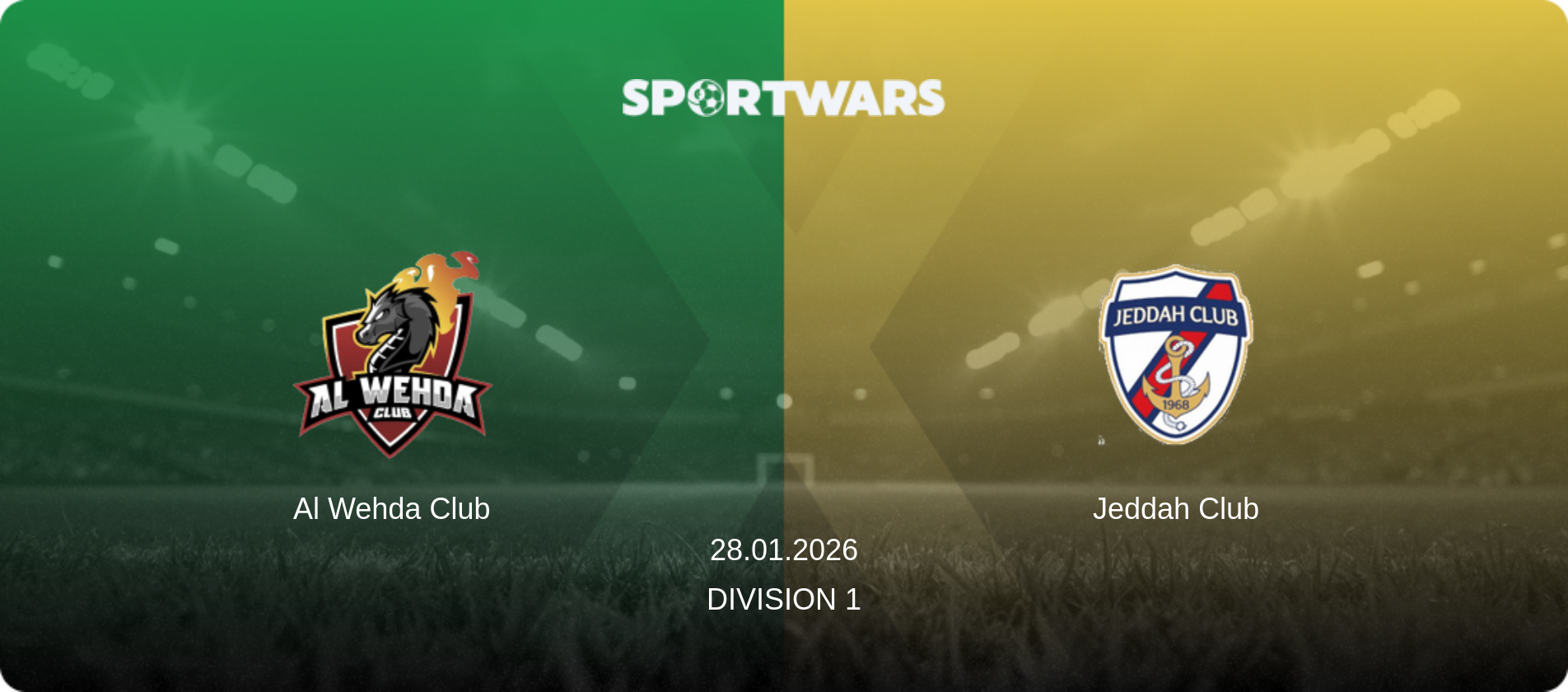 Al Wehda Club — Jeddah Club, 28.01.2026 — Division 1 (match preview)
