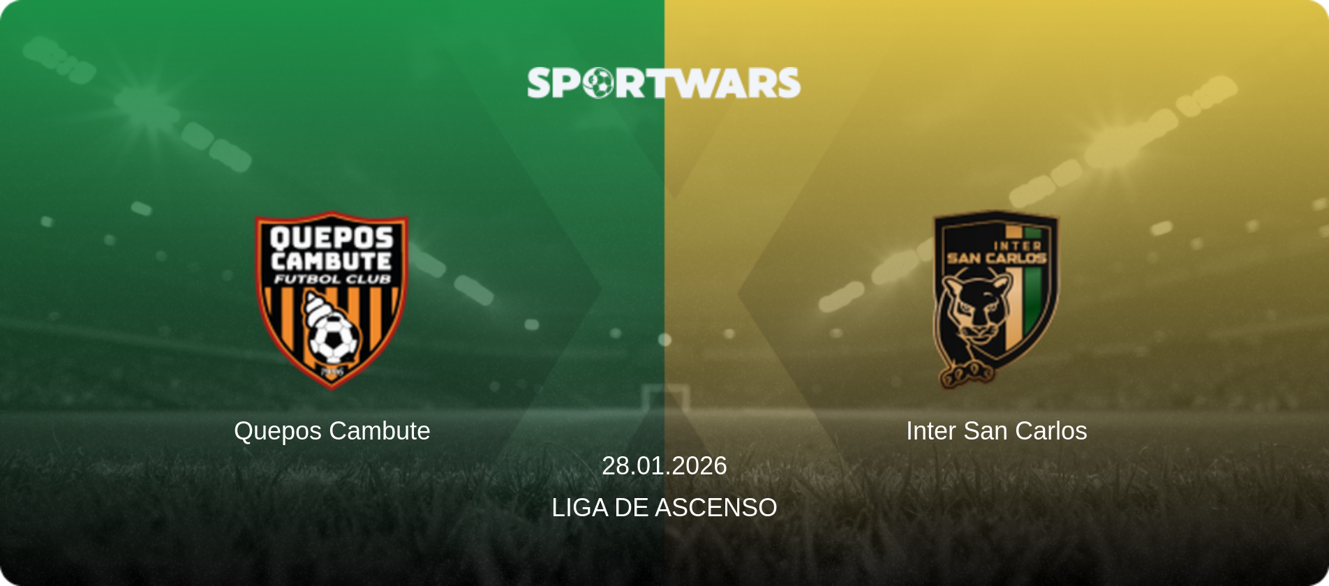 Quepos Cambute — Inter San Carlos, 28.01.2026 — Liga de Ascenso (match preview)