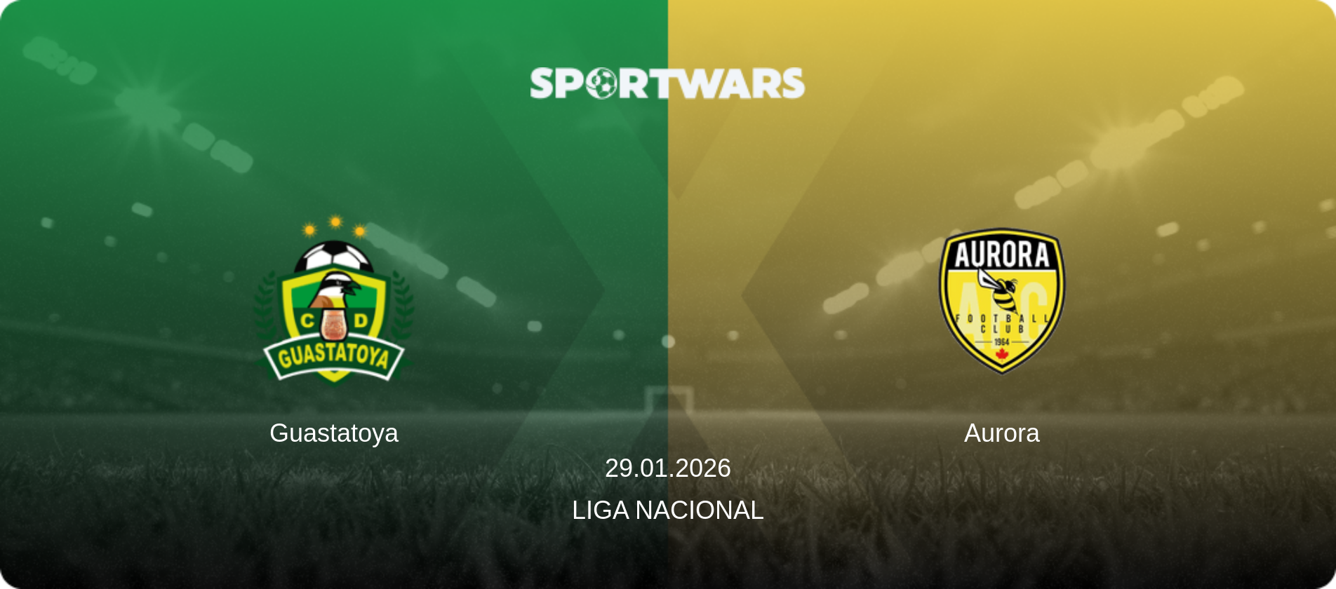 Guastatoya — Aurora, 29.01.2026 — Liga Nacional (match preview)