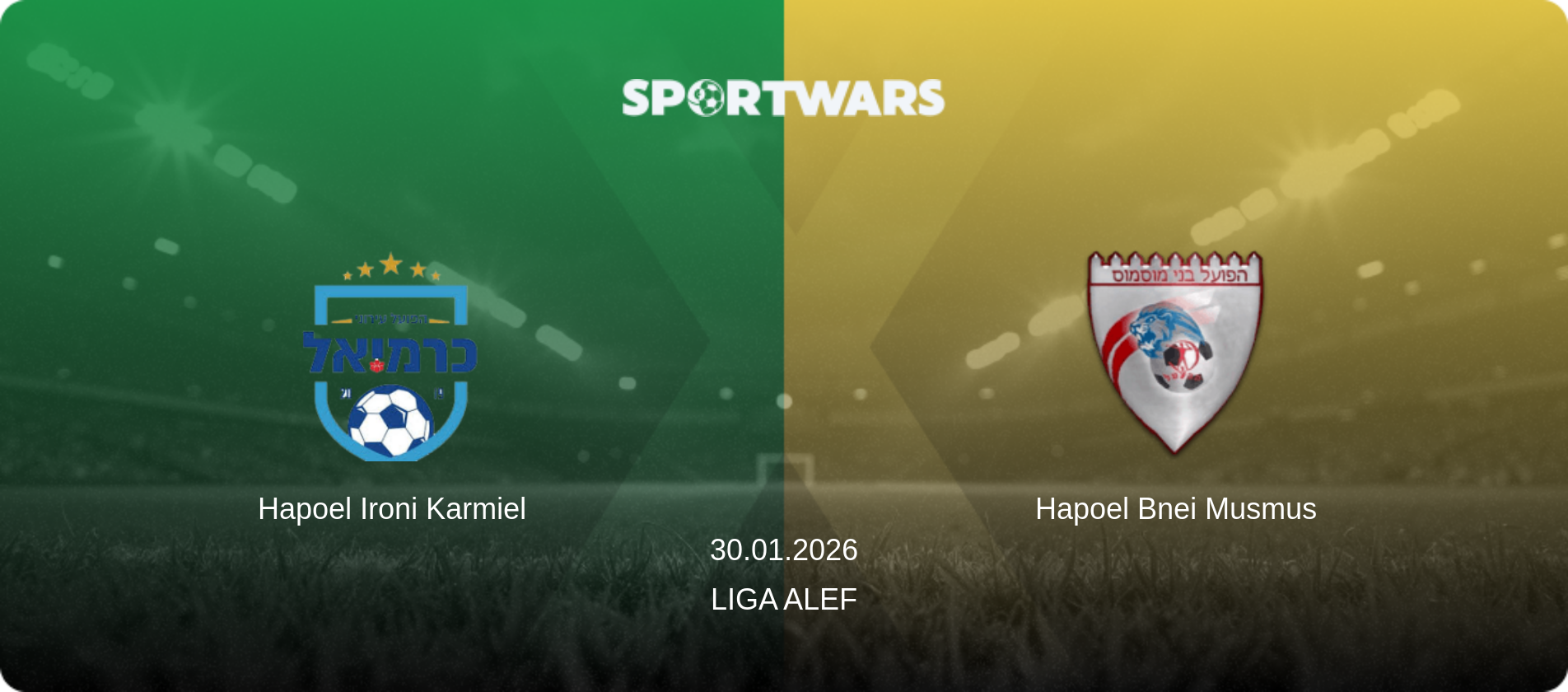 Hapoel Ironi Karmiel — Hapoel Bnei Musmus, 30.01.2026 — Liga Alef (match preview)