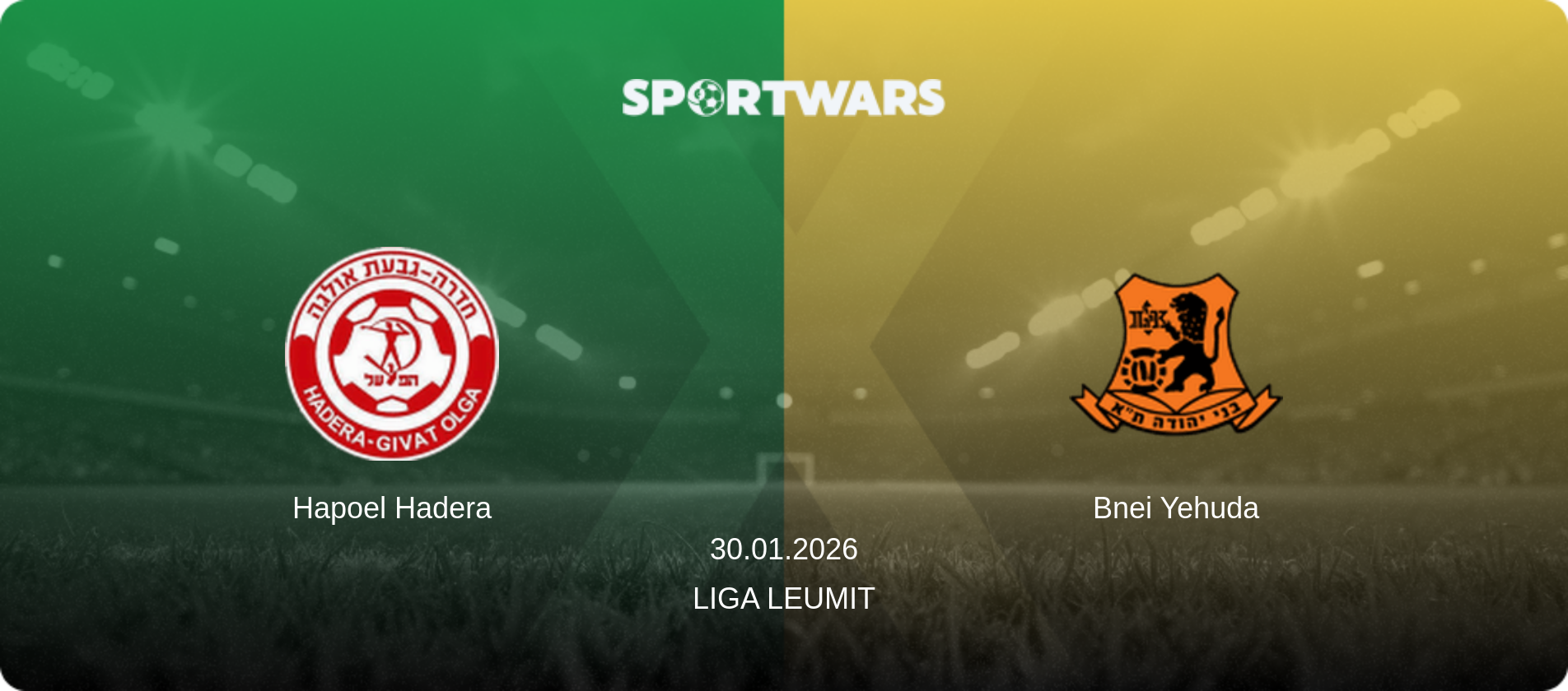 Hapoel Hadera — Bnei Yehuda, 30.01.2026 — Liga Leumit (match preview)