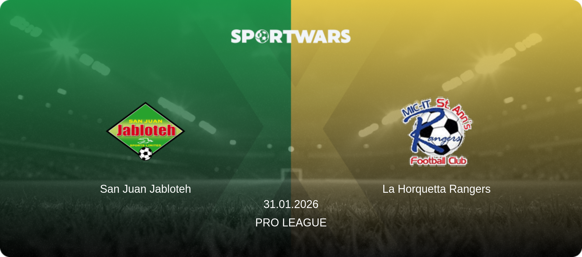 San Juan Jabloteh — La Horquetta Rangers, 31.01.2026 — Pro League (match preview)