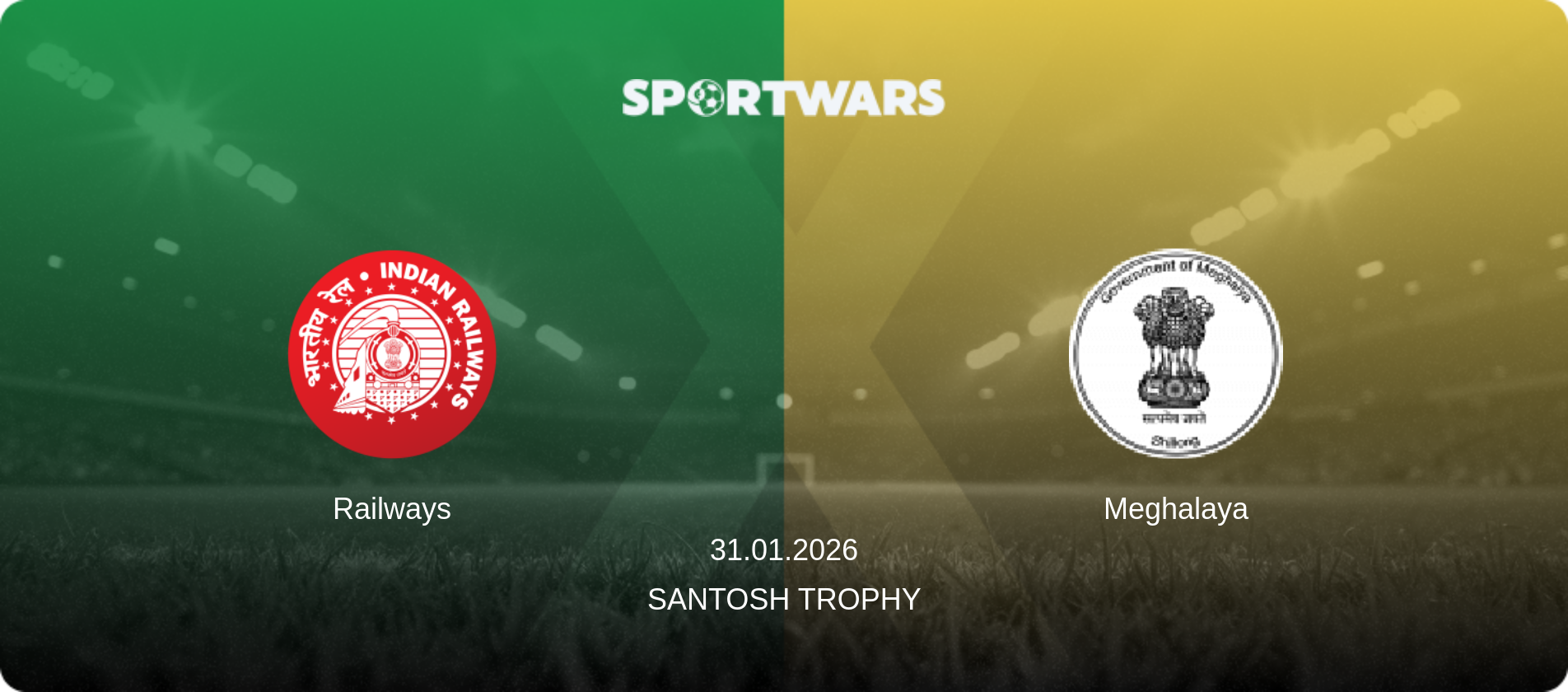Railways — Meghalaya, 31.01.2026 — Santosh Trophy (match preview)