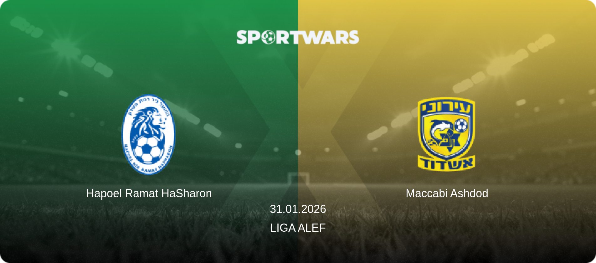 Hapoel Ramat HaSharon — Maccabi Ashdod, 31.01.2026 — Liga Alef (match preview)