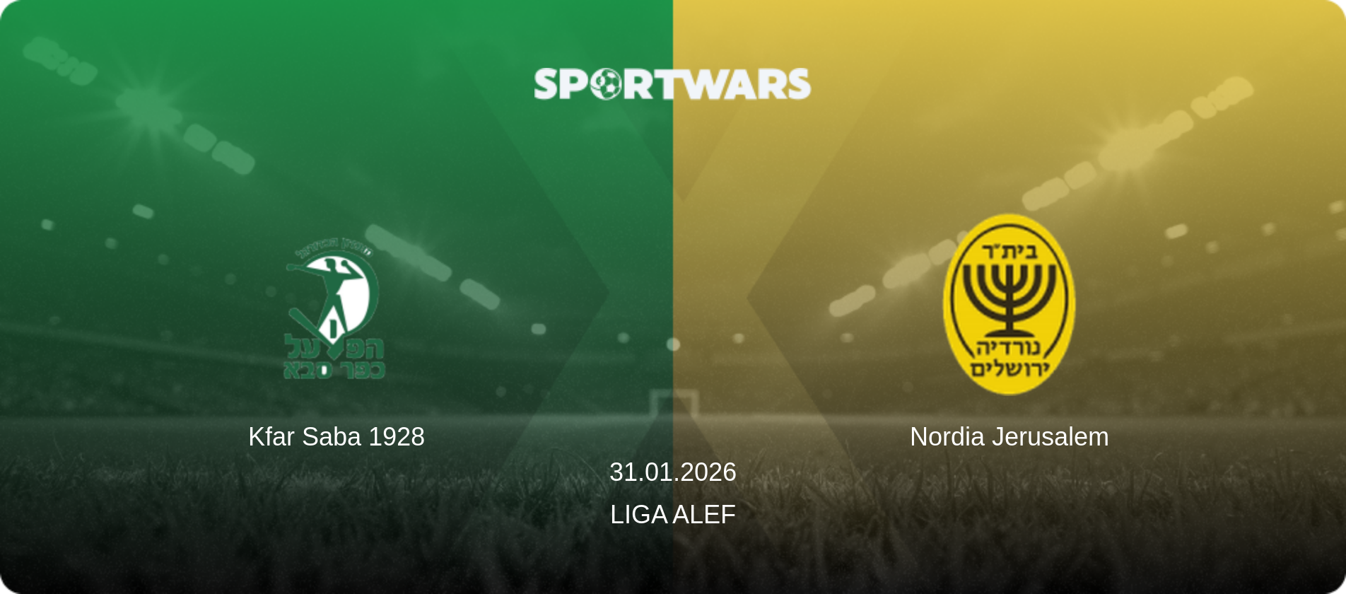 Kfar Saba 1928 — Nordia Jerusalem, 31.01.2026 — Liga Alef (match preview)