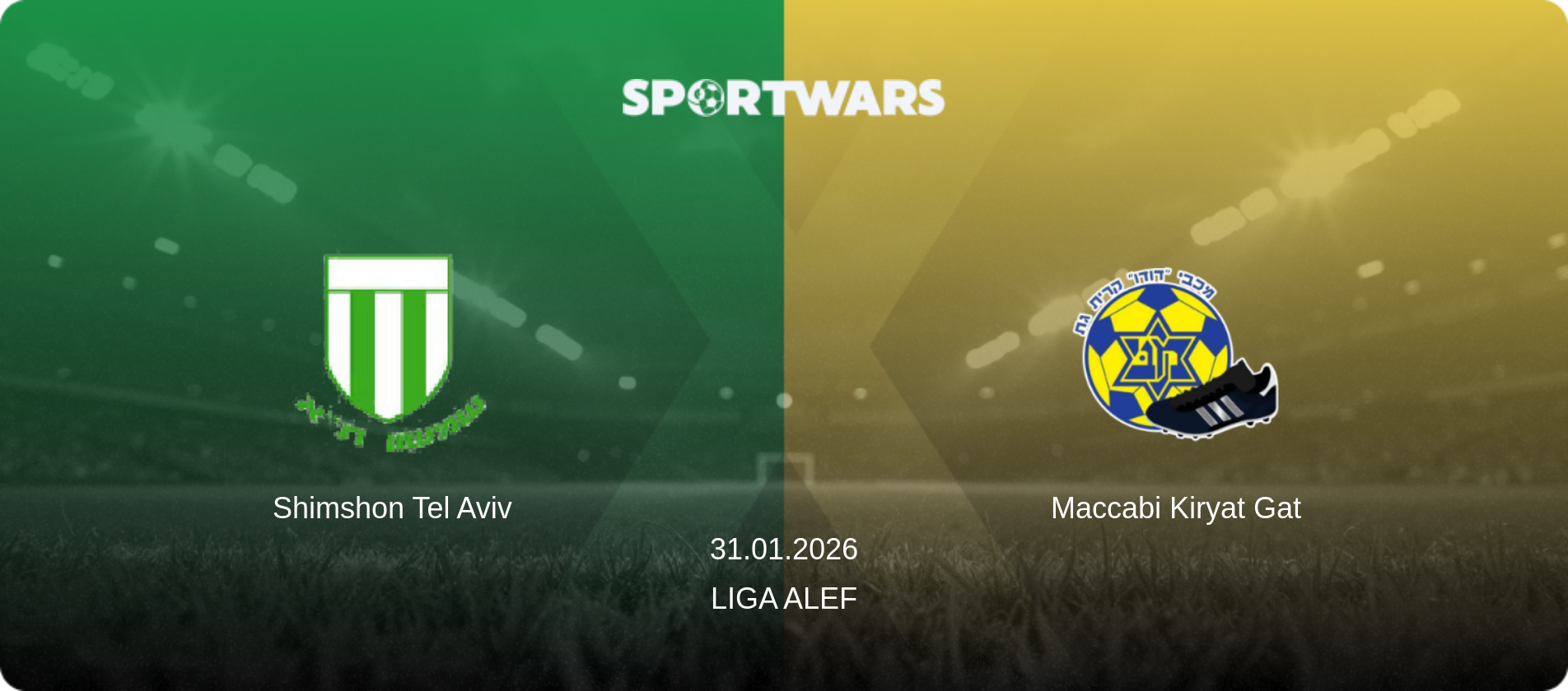 Shimshon Tel Aviv — Maccabi Kiryat Gat, 31.01.2026 — Liga Alef (match preview)