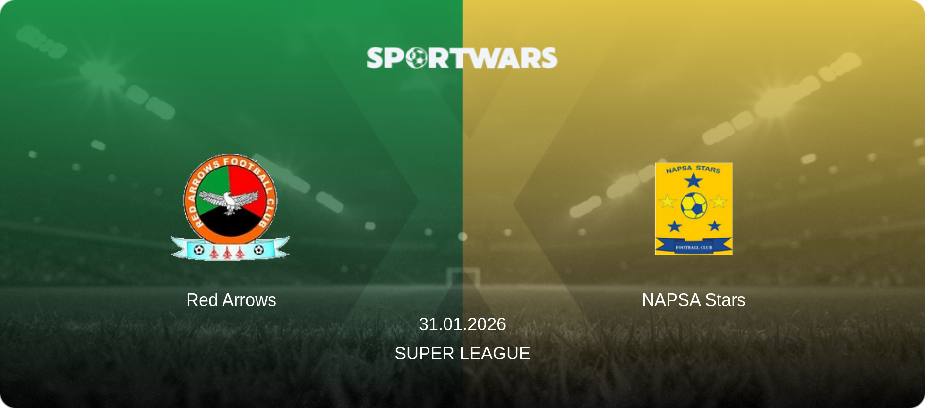 Red Arrows — NAPSA Stars, 31.01.2026 — Super League (match preview)