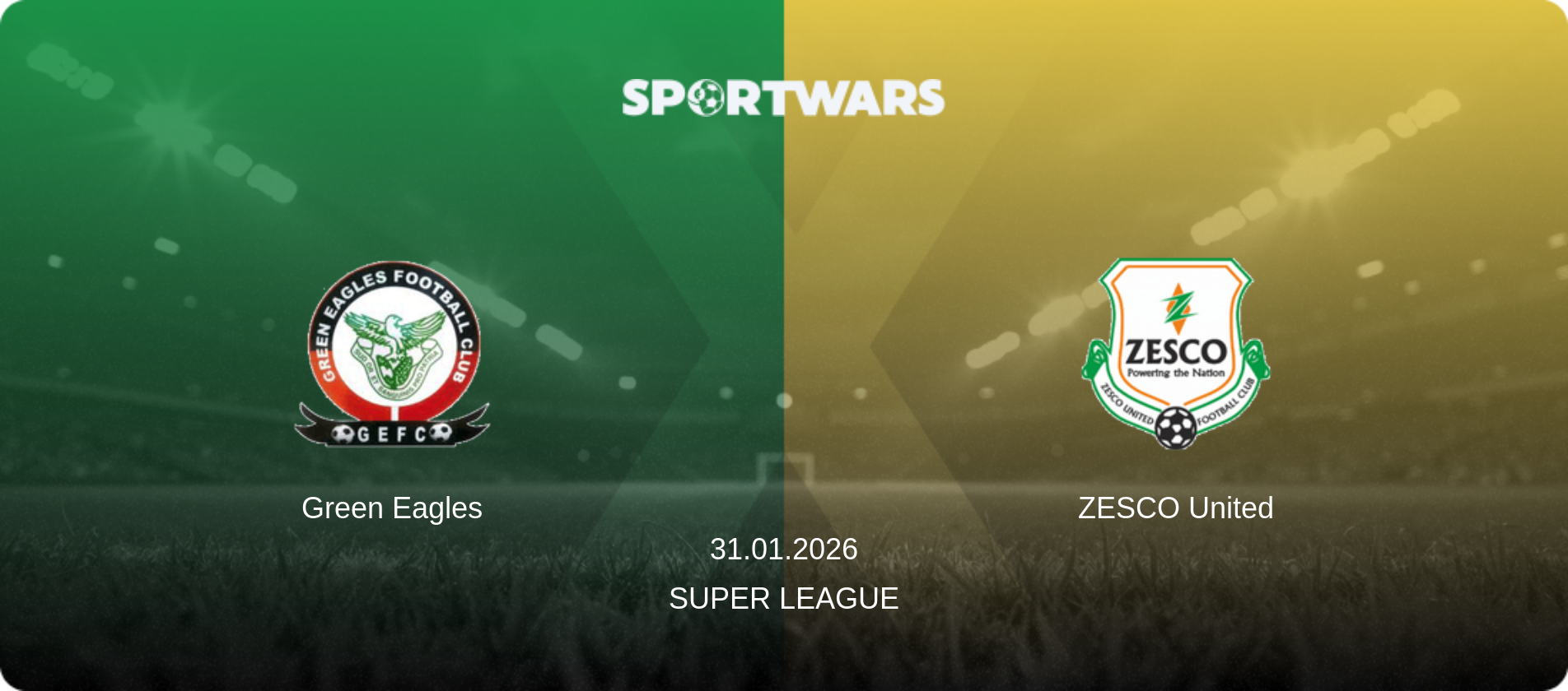 Green Eagles — ZESCO United, 31.01.2026 — Super League (match preview)