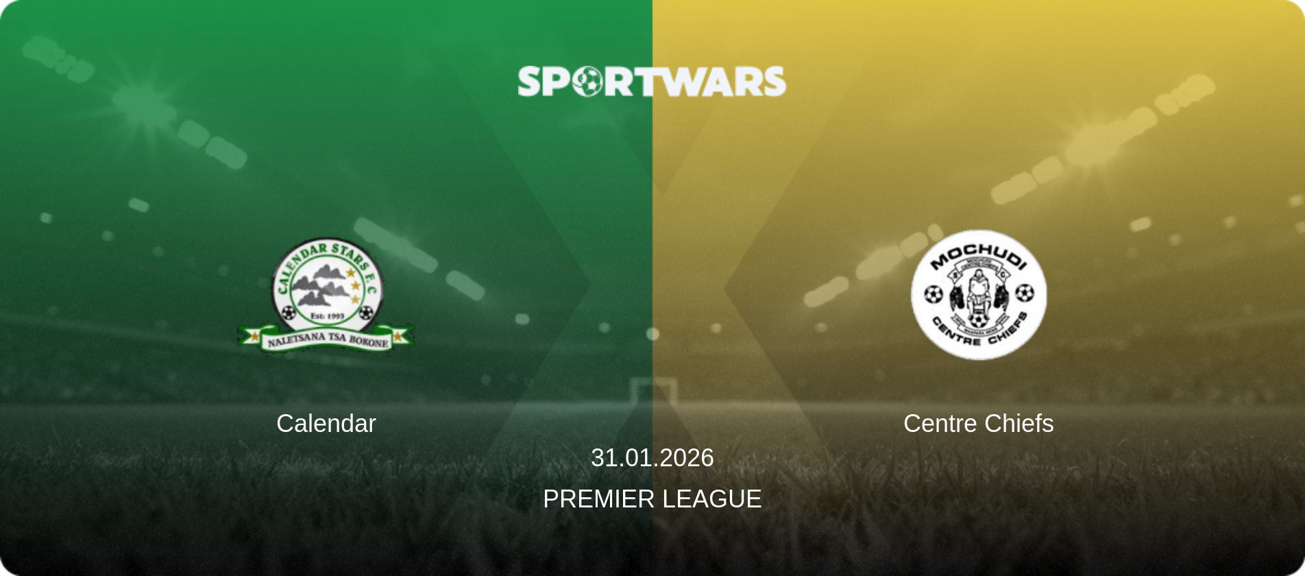 Calendar — Centre Chiefs, 31.01.2026 — Premier League (match preview)