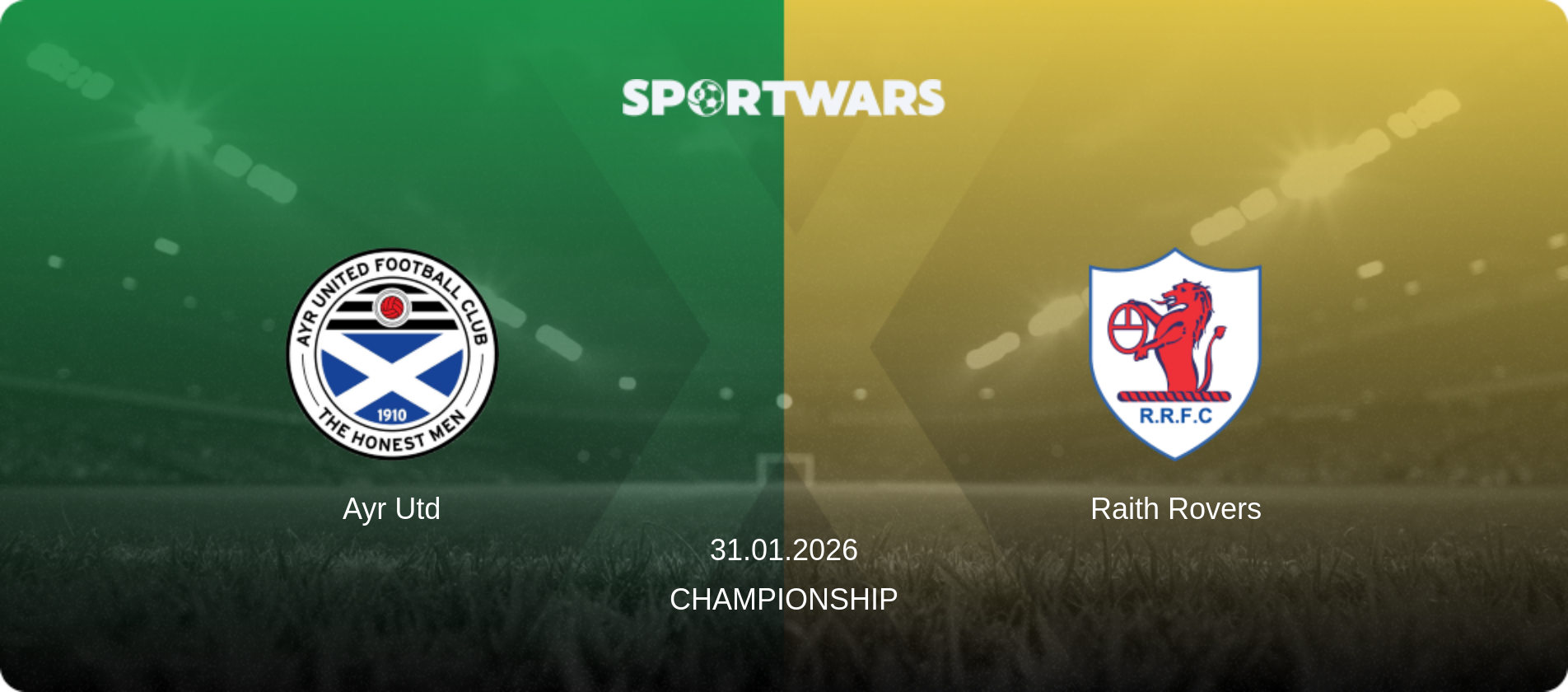Ayr Utd — Raith Rovers, 31.01.2026 — Championship (match preview)