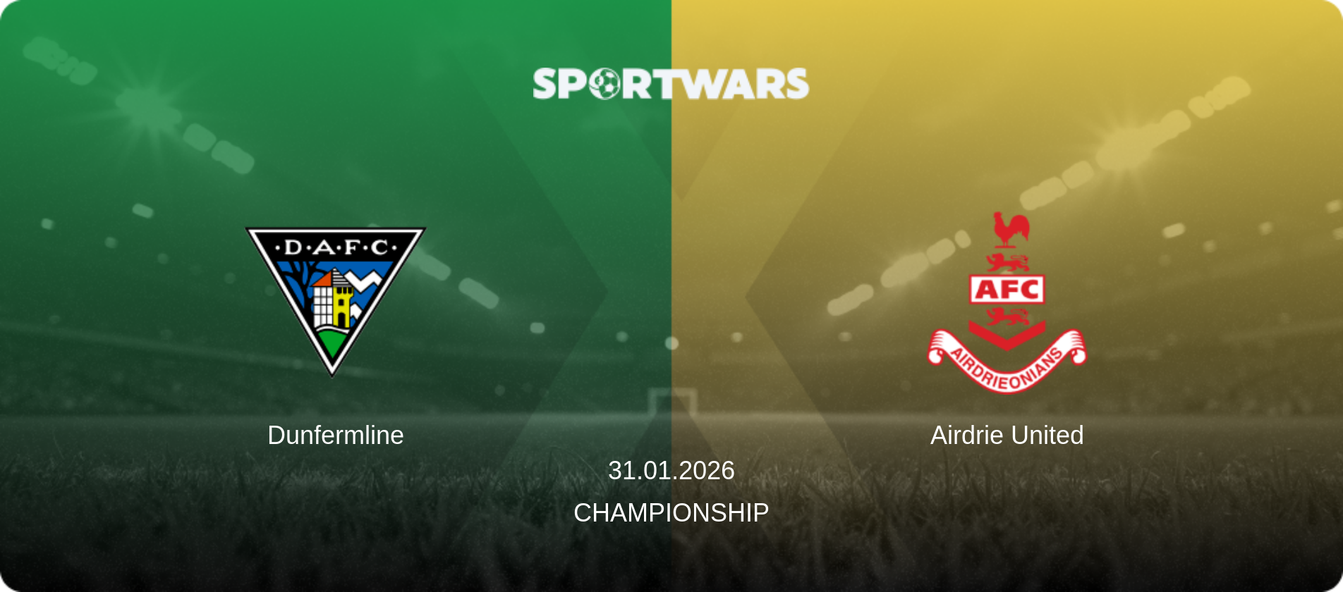 Dunfermline — Airdrie United, 31.01.2026 — Championship (match preview)