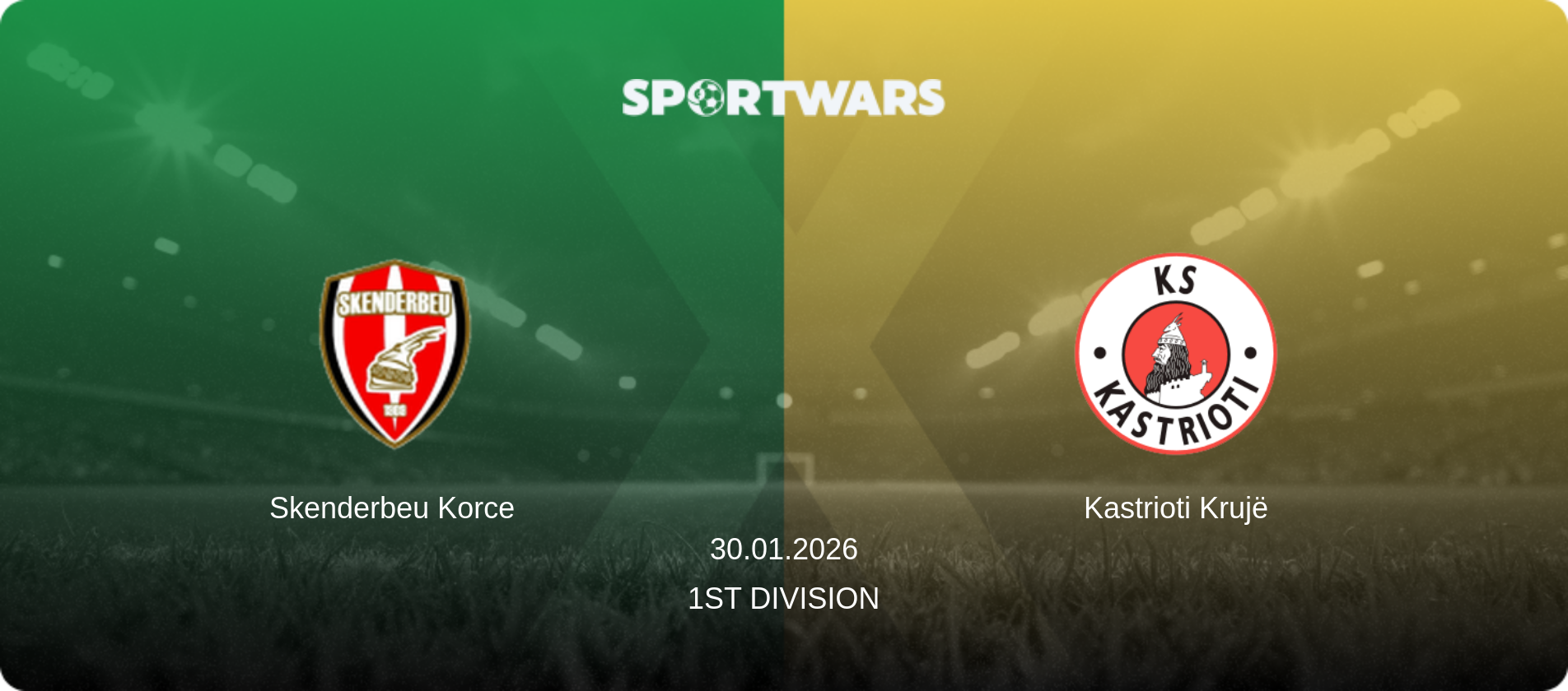 Skenderbeu Korce — Kastrioti Krujë, 30.01.2026 — 1st Division (match preview)