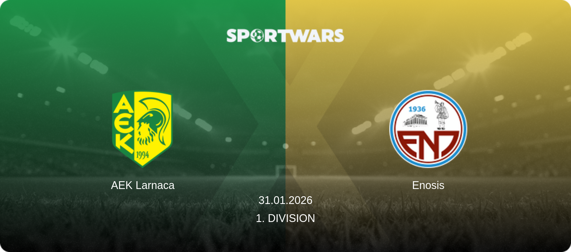 AEK Larnaca — Enosis, 31.01.2026 — 1. Division (match preview)