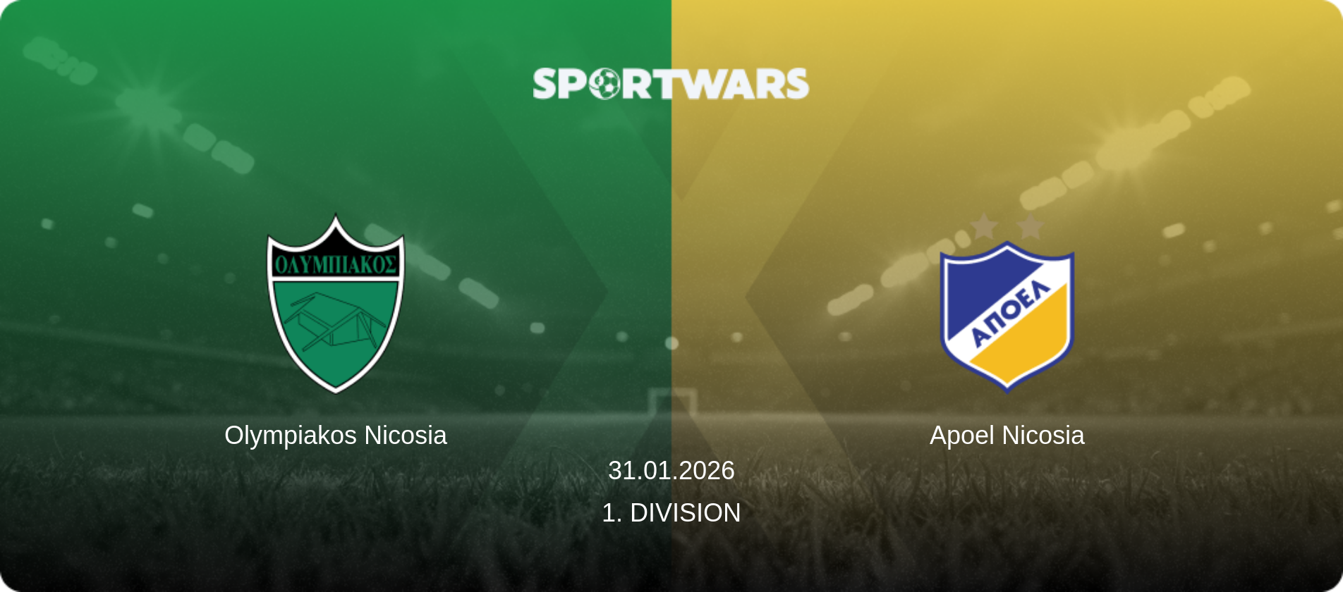 Olympiakos Nicosia — Apoel Nicosia, 31.01.2026 — 1. Division (match preview)