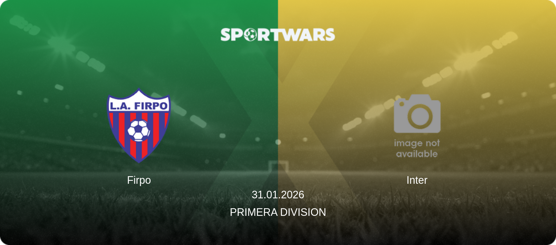 Firpo — Inter, 31.01.2026 — Primera Division (match preview)