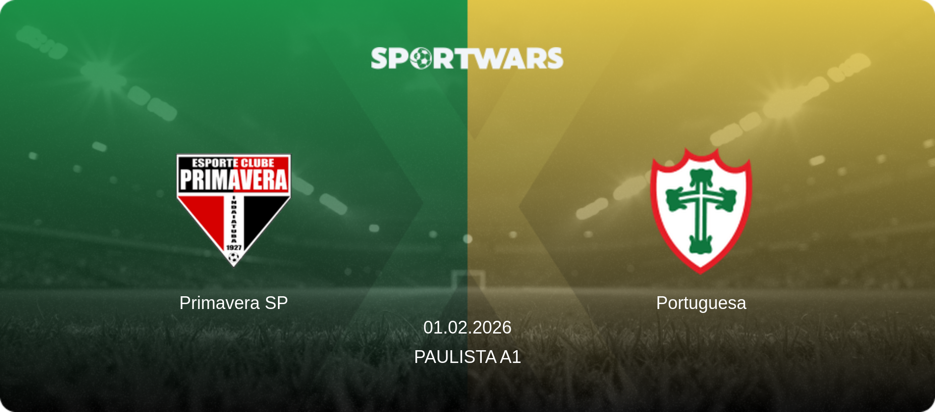 Primavera SP — Portuguesa, 01.02.2026 — Paulista A1 (match preview)