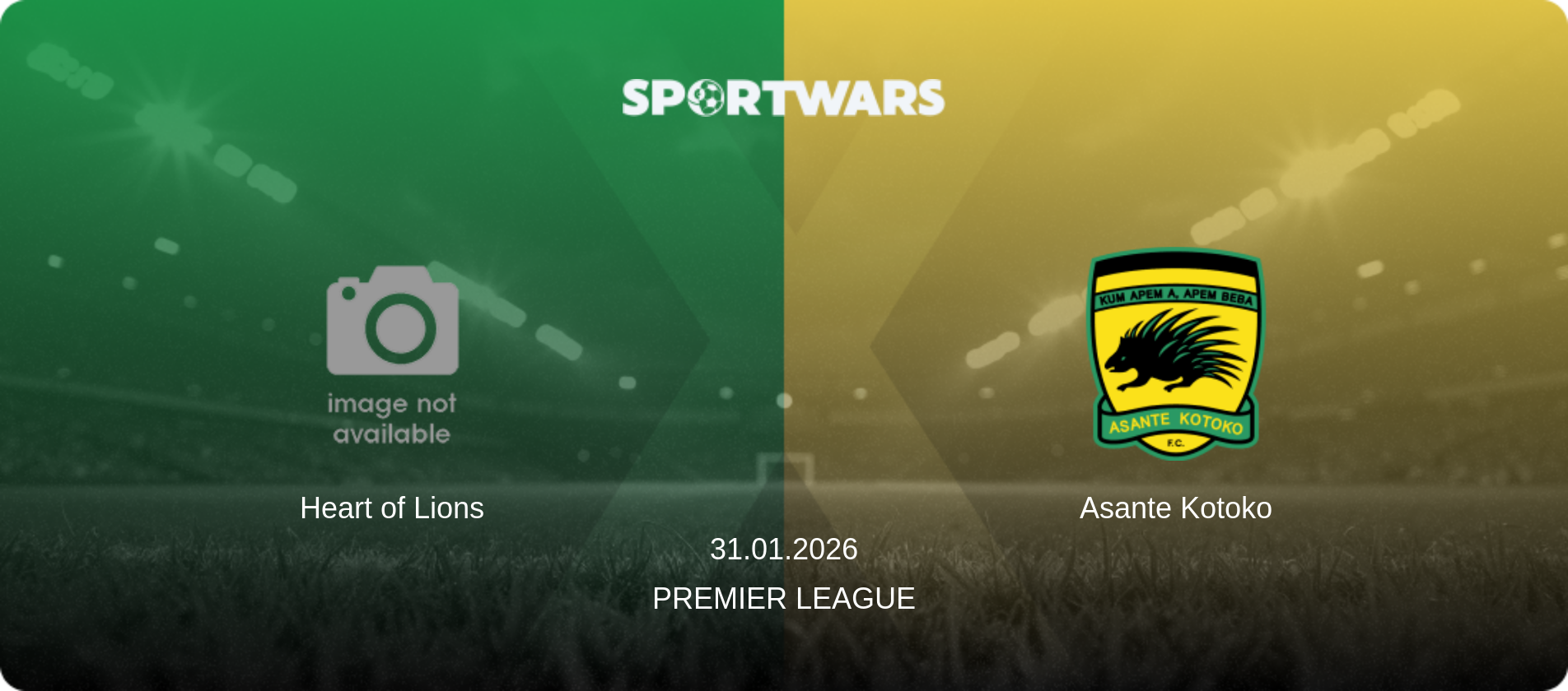 Heart of Lions — Asante Kotoko, 31.01.2026 — Premier League (match preview)
