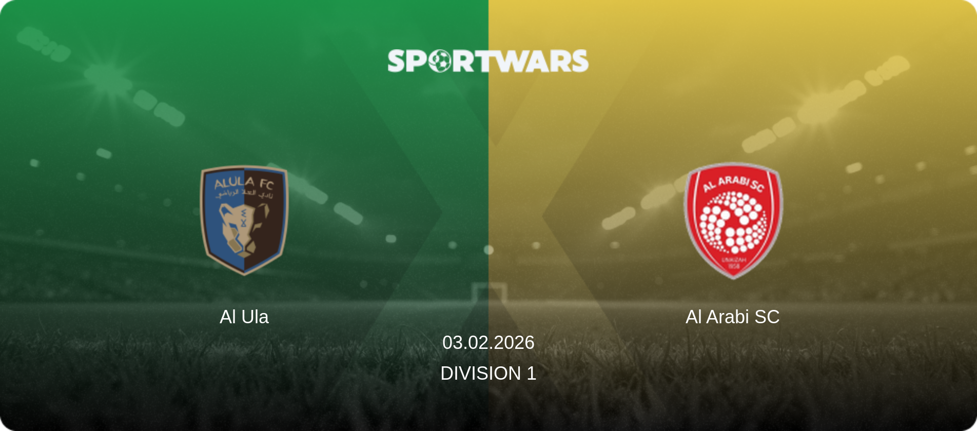 Al Ula — Al Arabi SC, 03.02.2026 — Division 1 (match preview)
