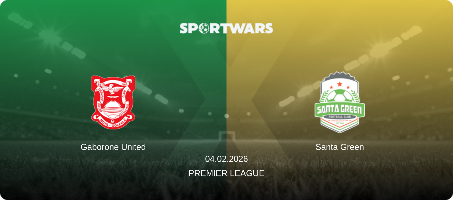 Gaborone United — Santa Green, 04.02.2026 — Premier League (match preview)