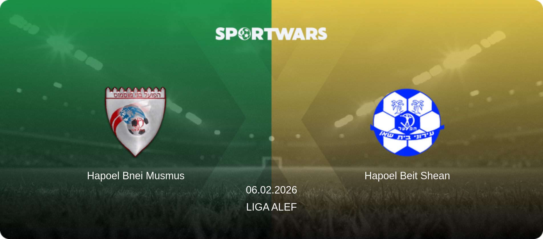 Hapoel Bnei Musmus — Hapoel Beit Shean, 06.02.2026 — Liga Alef (match preview)