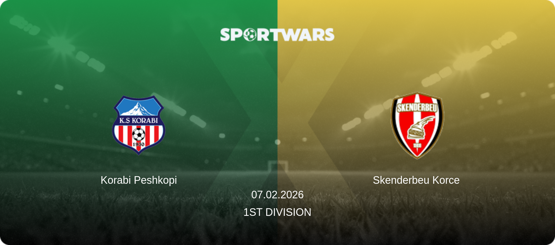 Korabi Peshkopi — Skenderbeu Korce, 07.02.2026 — 1st Division (match preview)