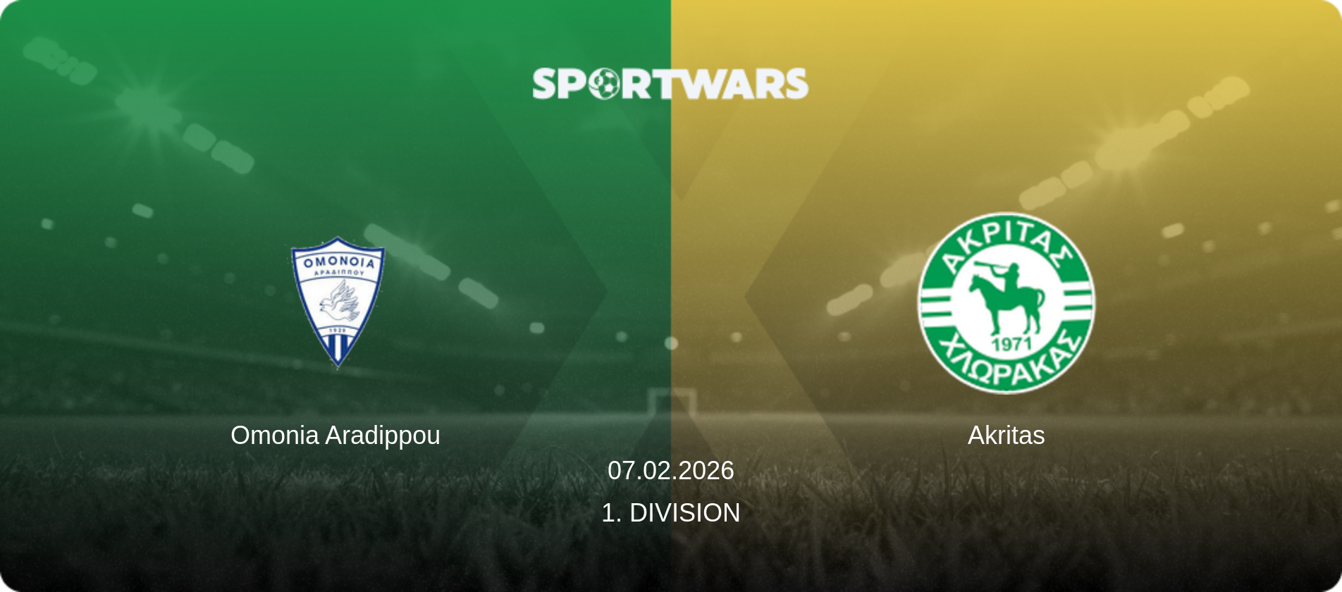 Omonia Aradippou — Akritas, 07.02.2026 — 1. Division (match preview)