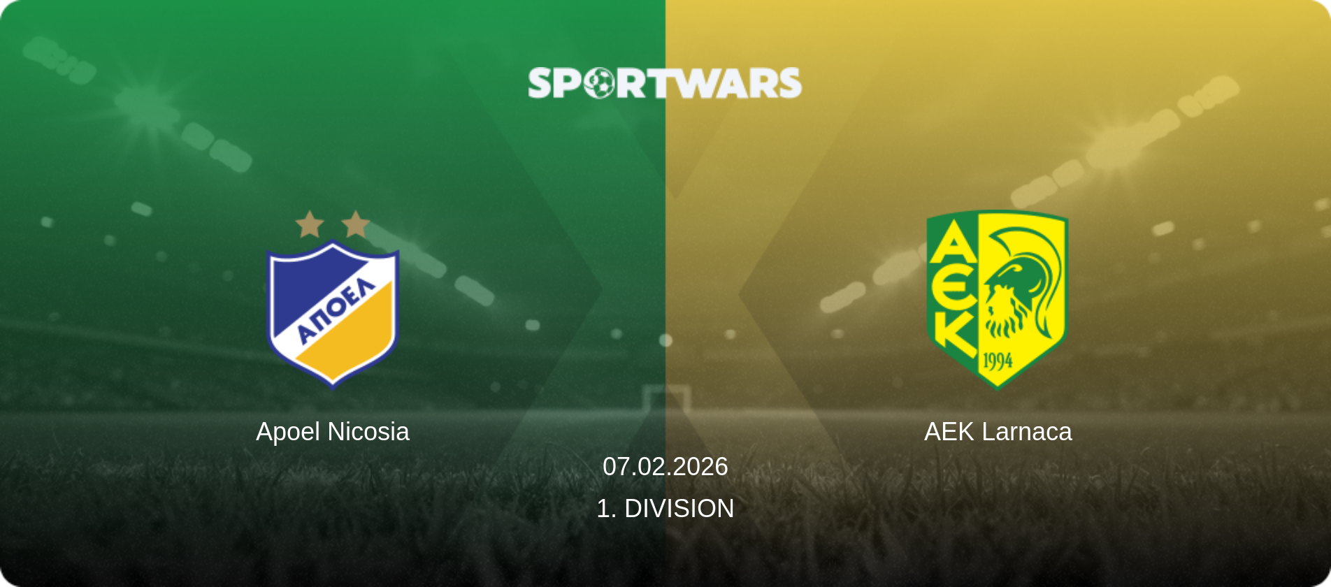 Apoel Nicosia — AEK Larnaca, 07.02.2026 — 1. Division (match preview)