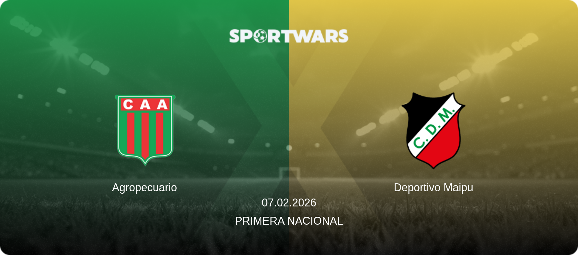 Agropecuario — Deportivo Maipu, 07.02.2026 — Primera Nacional (match preview)