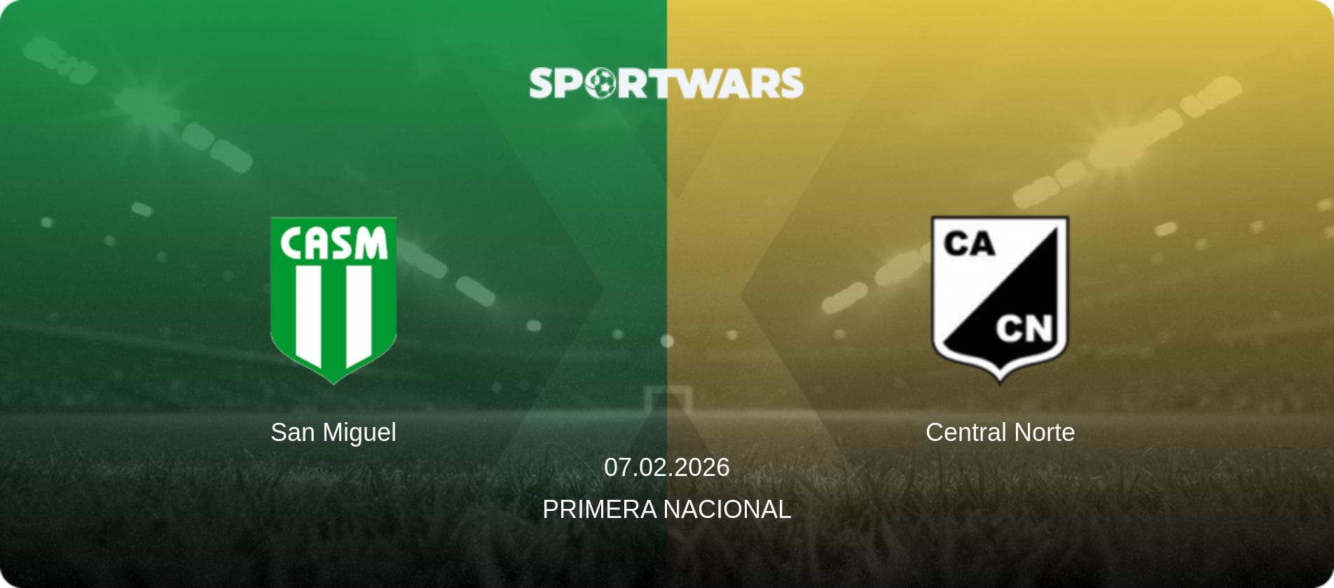 San Miguel — Central Norte, 07.02.2026 — Primera Nacional (match preview)