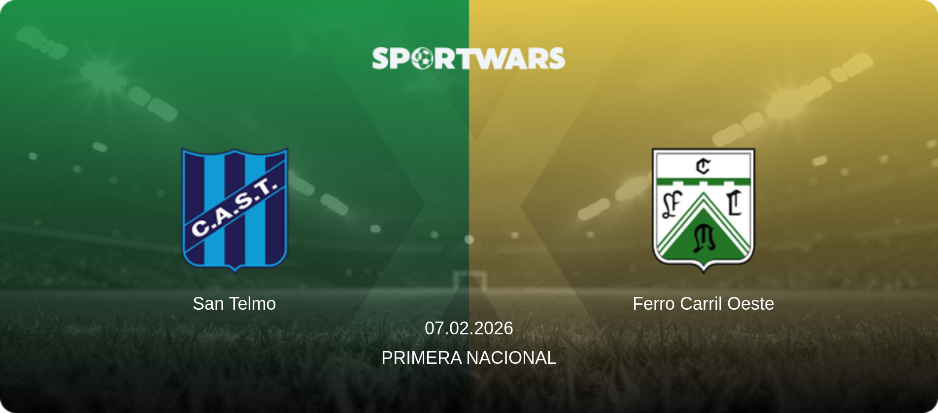 San Telmo — Ferro Carril Oeste, 07.02.2026 — Primera Nacional (match preview)