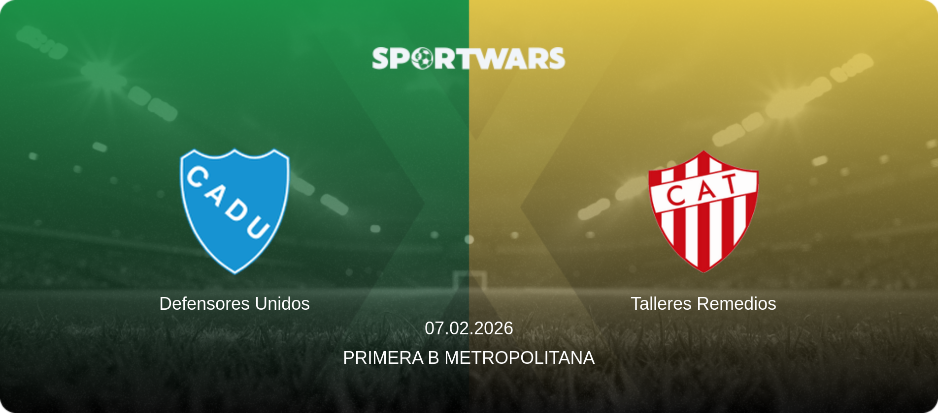 Defensores Unidos — Talleres Remedios, 07.02.2026 — Primera B Metropolitana (match preview)
