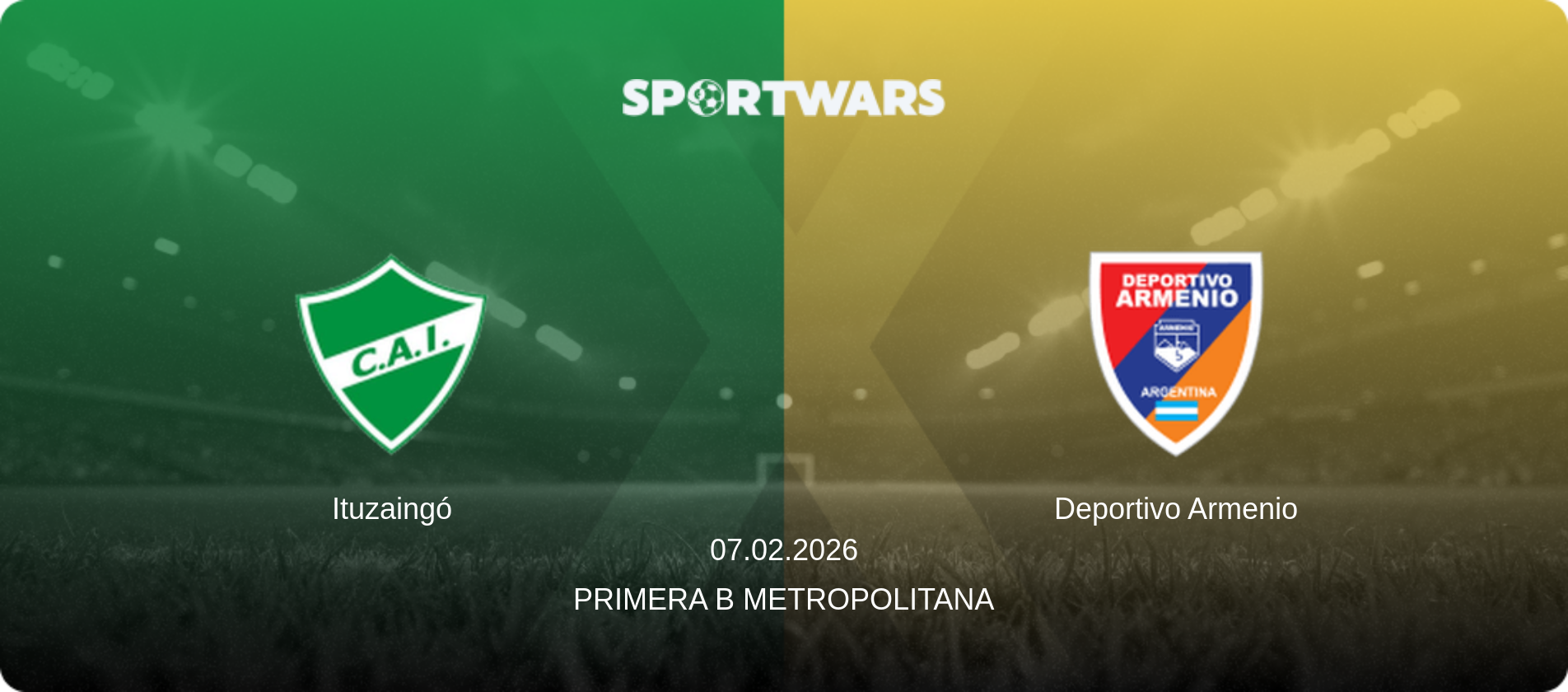 Ituzaingó — Deportivo Armenio, 07.02.2026 — Primera B Metropolitana (match preview)