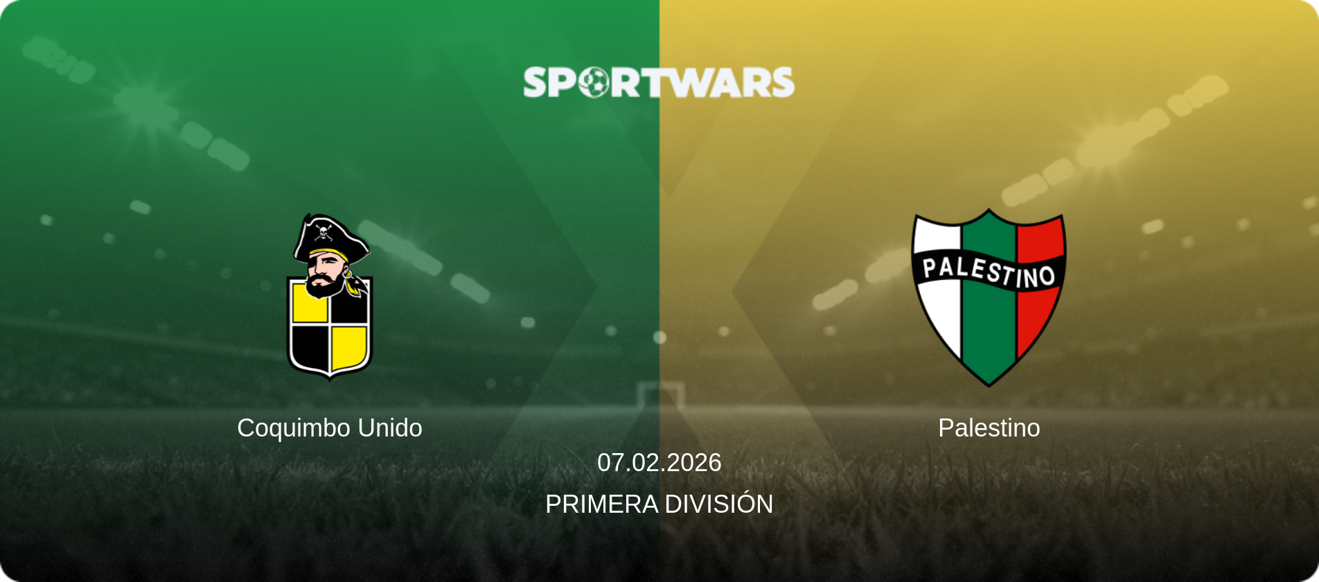 Coquimbo Unido — Palestino, 07.02.2026 — Primera División (match preview)