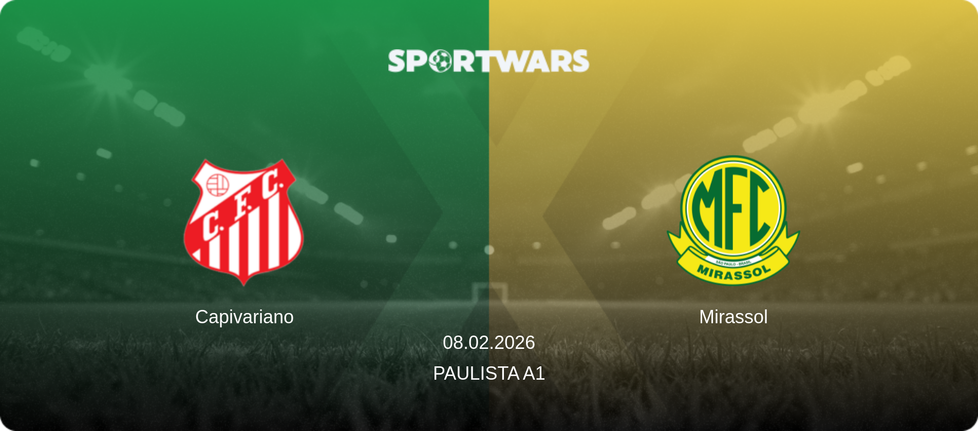 Capivariano — Mirassol, 08.02.2026 — Paulista A1 (match preview)