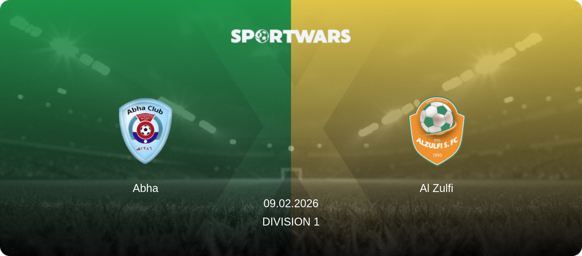 Abha — Al Zulfi, 09.02.2026 — Division 1 (match preview)