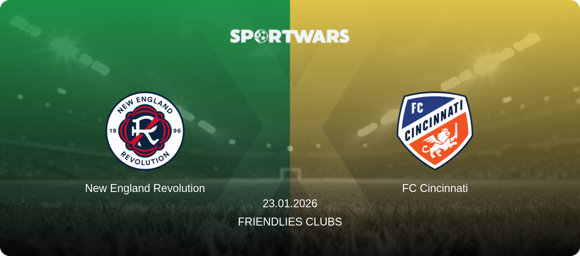 New England Revolution — FC Cincinnati, 23.01.2026 — Friendlies Clubs (match preview)