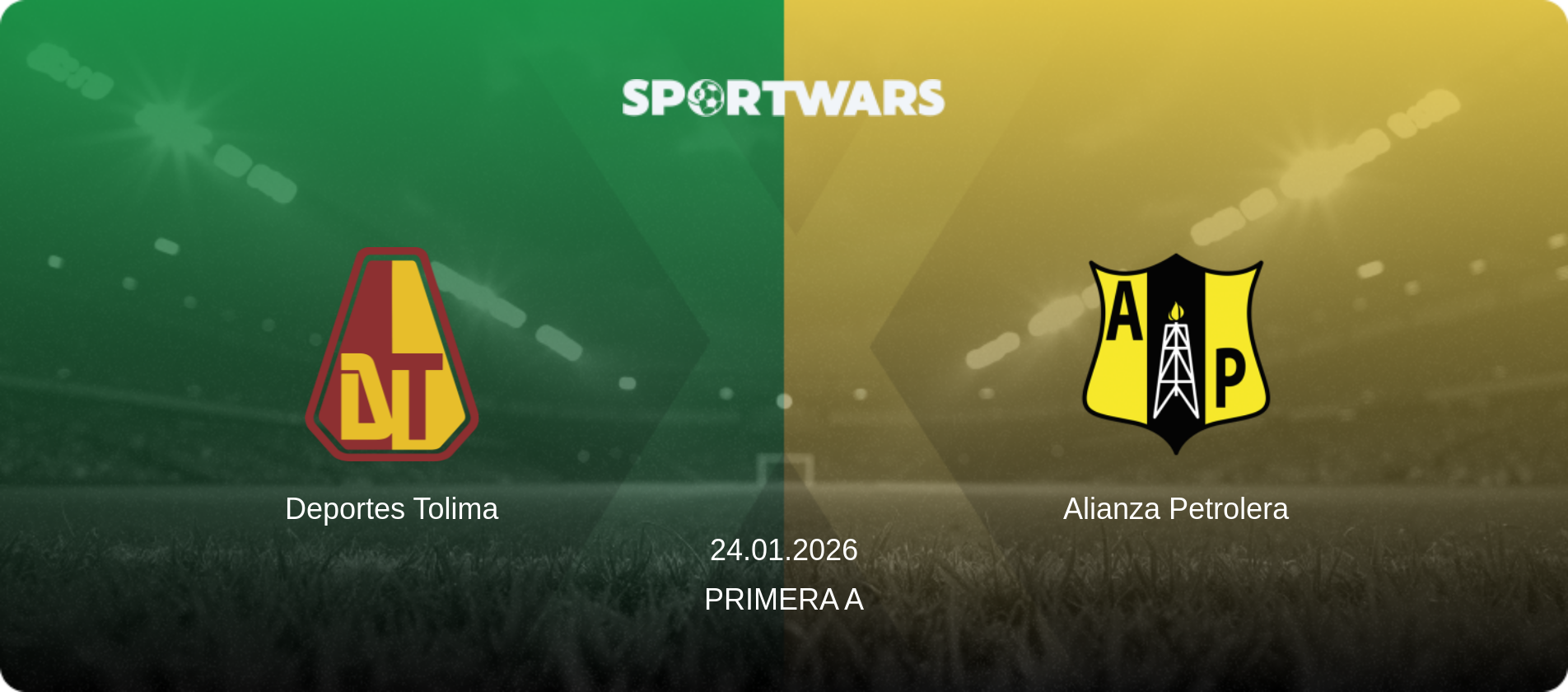 Deportes Tolima — Alianza Petrolera, 24.01.2026 — Primera A (match preview)