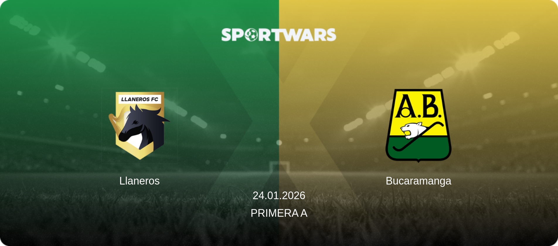 Llaneros — Bucaramanga, 24.01.2026 — Primera A (match preview)