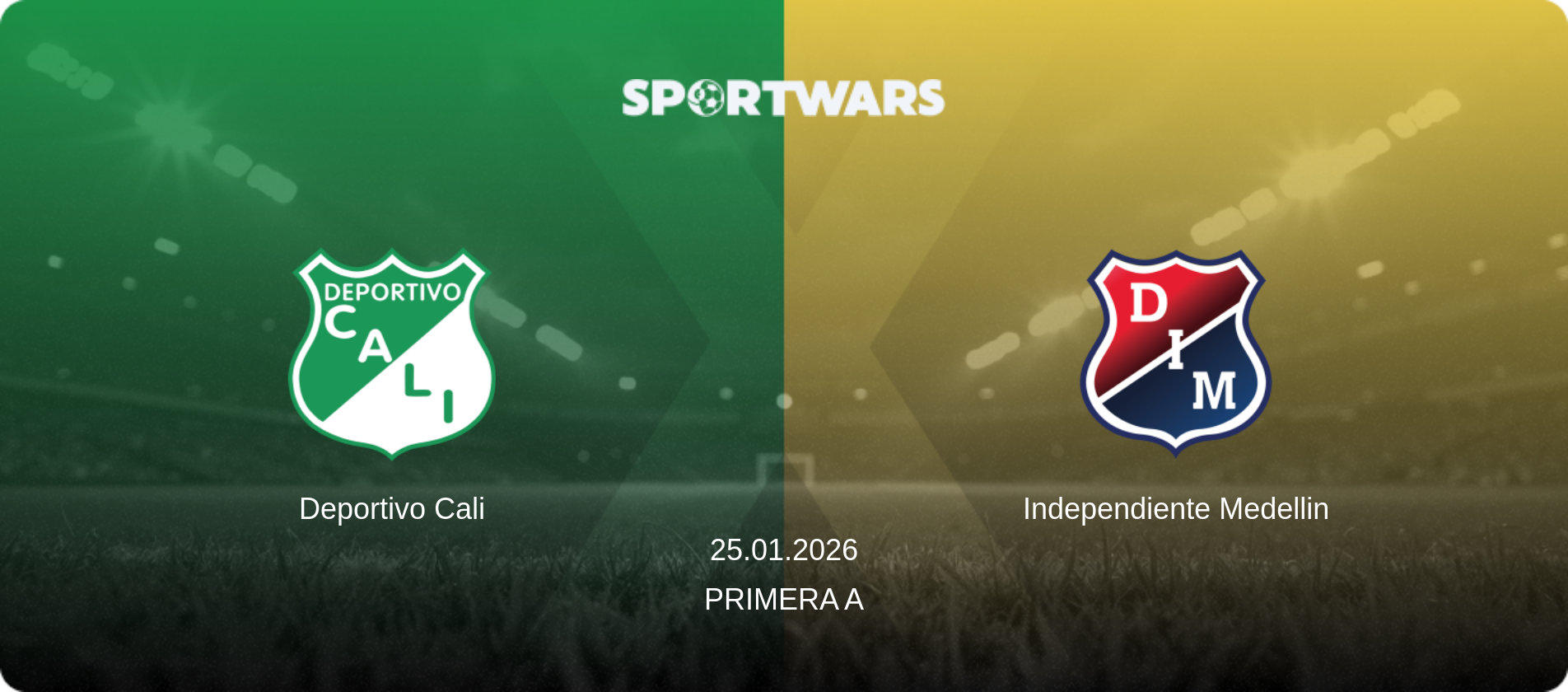 Deportivo Cali — Independiente Medellin, 25.01.2026 — Primera A (match preview)